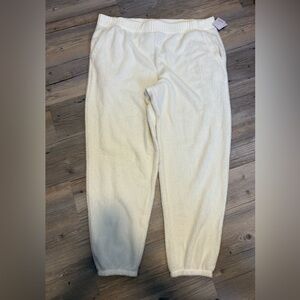 Auden fleece joggers XXL white new with tags